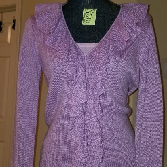 #192 2 pcs Preownd PS Bloomingdale’s silk/cashmere - Picture 7 of 14